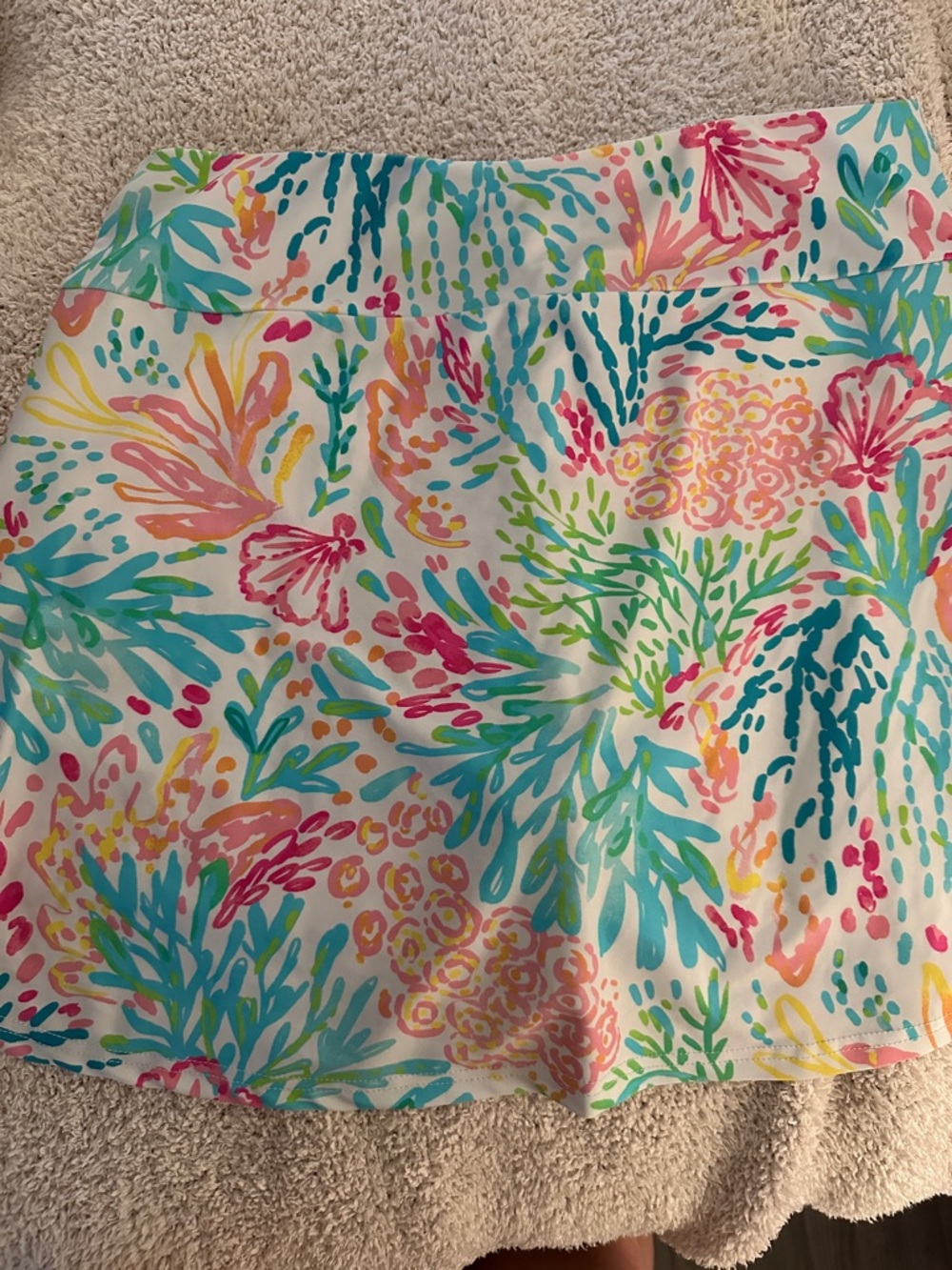 Aryeh Multicolor Coral Reef Print Skort. Medium, EUC - Picture 4 of 4